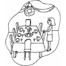 Dinner table coloring page is one of the coloring pages listed in the thanksgiving coloring pages category. Dinner Table Coloring Page