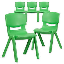 Flash Furniture Contoured Stackable Plastic Chairs In Green Set Of 5 Flash Furniture Plastic Chair Furniture