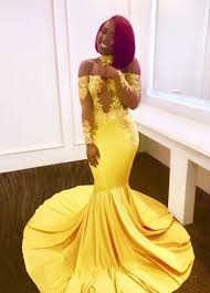 Amazing Yellow Mermaid Prom Dresses With Choker Prom Dresses Yellow Inexpensive Prom Dresses Mermaid Prom Dresses Lace