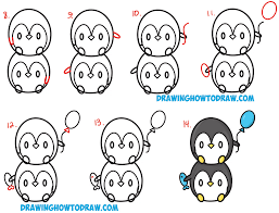 How To Draw Cute Kawaii Penguins Stacked From 8 With Easy Step By Step Drawing Tutorial For Kids And Beginners How To Draw Step By Step Drawing Tutorials Including disney movie coloring pictures and kids favorite cartoon characters like tinkerbell and all of the disney princesses. to draw cute kawaii penguins stacked
