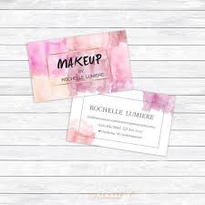 Makeup Artist Calling Card Small Business Owner Card Photography Business Card Watercolor Stylish Calling Card Carte D Affaire Carte De Visite Carte