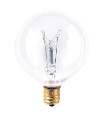 Bulbrite 60w G16 Globe 120v Candelabra Light Bulb Clear 60g16cl2
