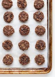 Double Chocolate Healthy No Bake Cookies With Peanut Butter Healthy No Bake Cookies Healthy Baking No Bake Cookies