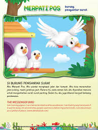 Merpati Burung Pengantar Surat Buku Anak Literasi Anak