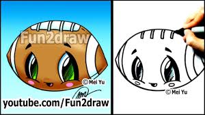 Drawing classes, art classes, online art classes, art classes near me, online class. Easy Cartoon Drawing Tutorials How To Draw A Cute Football Fun2draw Online Drawing Lessons Youtube
