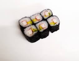 Unlike the typical california maki, this is a delightful combination of fresh snow crab, avocado, omelette, flying fish roe and cucumber. 126 California Maki Wok And Roll Herne