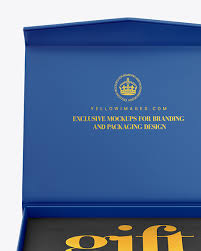 Download Opened Matte Box Mockup In Box Mockups On Yellow Images Object Mockups PSD Mockup Templates