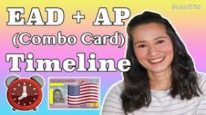 A combo card is the combination of an employment authorization document (ead) and advance parole permission (ap). Combo Card Timeline 2020 Employment Authorization Card Ead Ap Timeline 2020 Work Permit Youtube