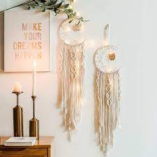 Check spelling or type a new query. Amazon Com Macrame Wall Hanging Dream Catcher Handmade Crochet Dreamcatcher Home Decorative Interior Wall Decor Bohemian Chic Rope Art Decorations 1 Pieces Home Kitchen