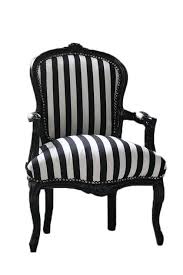 Black And White Striped Accent Chair Vintage French Chair Black And White Stripe Customizable Accent Chair Louis Chair Hollywood Regency Baroque Sillas Tapizadas Sillas Muebles De Estilo