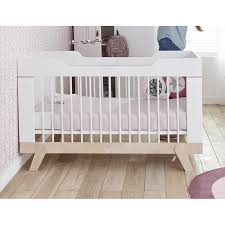 Le bébé va arriver il vous faut préparer sa chambre. Lit Bebe Evolutif 70x140 Cm Malo Blanc Bouleau