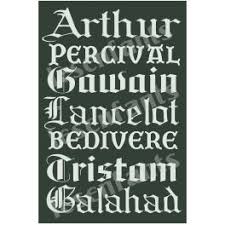 Knights Of The Round Table Subway 12x18 Stencil Round Table Knight Legend Of King
