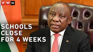 President ramaphosa speech today : Ramaphosa Public Schools Will Close For Four Weeks Youtube