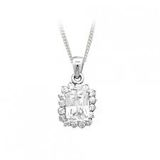 Bague disponible en argent 925 ou en plaqué or 750/3 microns existe du 50 au 58. Pendentif En Argent Rhodie Et Oxyde De Zirconium Chez Sainte Foy Bijoux
