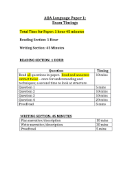 Getting a handle on the available marks and suggested timings is a great way to make sure you don't pour all of your effort into the first question, run out of time and end up 40 marks short. Timings For Aqa Language Papers 1 2 Teaching Resources