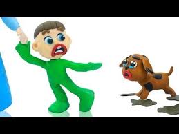 Kid Rescues Lost Dog Stop Motion Cartoons Animation Youtube Detener El Movimiento Perder Un Perro Canciones Infantiles