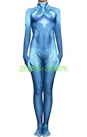 Cortana Halo 4 Printed Spandex Lycra Costume With 3d Muscle Shades Cortana Halo Halo Cosplay Cortana Cosplay