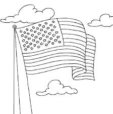 United states flag coloring page. Usa Flag Waving On Independence Day Event Coloring Pages Netart