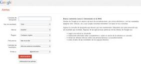 Resultado de imagen para como crear alerta en google