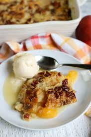 Serve this easy cake with whipped cream or vanilla ice cream. Easy Peach Dump Cake With White Chocolate And Pecans Vegan Veggie Fun Kitchen