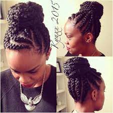 Jumbo Braid Bun Natural Hair Styles Hair Styles Natural Hair Updo