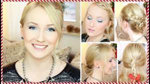 Frisuren für die schule anleitung für lange haare mit zöpfen frisuren hochzeit selber machen schön und elegant für langes haar ohne pony vor hochzeit. 5 Einfache Festliche Frisuren Fur Weihnachten Mittellanges Haar Youtube