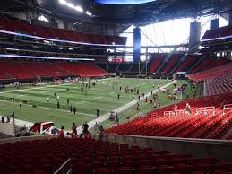 mercedes benz stadium view from lower level 116 vivid seats