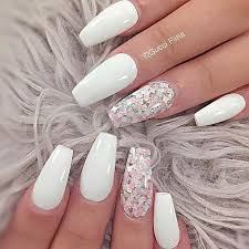 Get straight to the point. The Most Stylish Ideas For White Coffin Nails Design Ballerina Gel Nails Coffin Nails Designs White Acrylic Nails