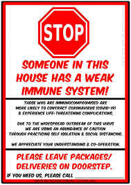Meaning of immunocompromised in english. Kfi Global Free Coronavirus Covid 19 Door Signs For Facebook