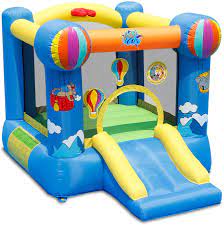 Inflatable bounce house slide kids jumper bouncer castle with 350w blower bag. Amazon Com Action Air Bounce House Inflatable Bouncer With Air Blower Jumping Castle With Slide For Outdoor And Indoor Durable Sewn With Extra Thick Material Idea For Kids 9070n Toys Games