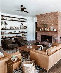 This Living Room Transformation Features A 100 Year Old Rustic Fireplace Mantel Living Room Transformation Farm House Living Room Modern Farmhouse Living Room