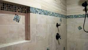 Aquatic Vibe Bathroom Decor Blue Shower Tile Large Shower Tile