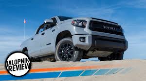 With a 2 lift in the front and no side steps, it would have been nice if toyota had put a grab handle on the driver's side. The 2017 Toyota Tundra Trd Pro Is The Best Version Of An Honest Old Truck