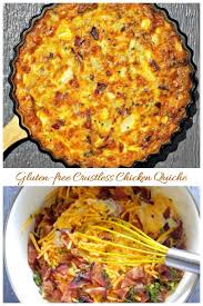 Crustless Chicken Quiche A Healthy Alternative To The Traditional Version Recipe Chicken Quiche Recipes Food