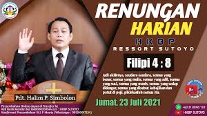 Check spelling or type a new query. Renungan Harian Hkbp Ressort Sutoyo Jumat 23 Juli 2021 Oleh Pdt Halim P Simbolon Sth Youtube