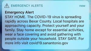 The real national & internationally recognized founder & creator of the amber alert, concept pastor. Stay Home San Antonio Distributes Emergency Alert To Phones Amid Record High Case Count Kens5 Com