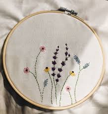 These simple floral embroidery patterns pair my making urge with the demands of the summer heat and travel. Wildflower Embroidery Embroidery Inspiration Embroidery Flower Embroidery Designs