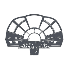 Star Wars Millennium Falcon Wall Decor Home Interior Design Etsy Kids Room Murals Interior Design Art Star Wars Room