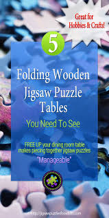 This folding table is the perfect solution! Folding Wooden Jigsaw Puzzle Table Jigsaw Puzzles For Adults