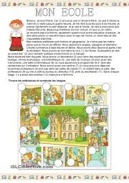 Mon Ecole Ecole En France Ecole Comprehension De Lecture