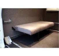 58" Folding Bench Seat - Charcoal Cloth - RB Components