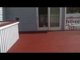Red as a deck color is superb for creating strong contrast in your outdoor space. Deck Restore Coating Youtube