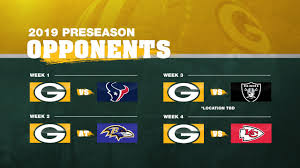 5,224,187 likes · 204,233 talking about this. Packers 2019 Preseason Opponents Announced
