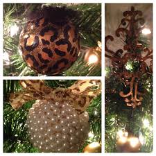 Northern rose porcelain christmas tree decoration cheetah. Homemade Leopard Glamour And Pearl Christmas Ornaments Holiday Decor Christmas Christmas Decorations Christmas Tree Themes