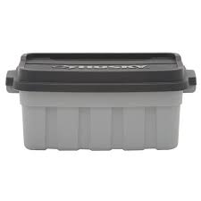 Give your home more space with wood lockers at the home depot®. Husky Heavy Duty 10 Gal Storage Bin With Lid 235596 The Home Depot