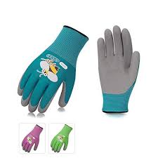 Vgo 3pairs Age 5 7 Kids Gardening Lawing Working Gloves Foam Rubber Coated Size Xxs 3 Colors Kids Gardening Gloves Leather Work Gloves Work Gloves