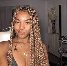 Gangshit9090 Follow Me For More Hair Styles Blonde Box Braids Styled Box Braids