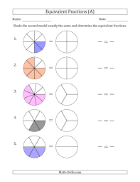 The Equivalent Fractions Models With The Simplified Fraction Second A Math Worksheet From The Fra Tape Diagram Math Fractions Worksheets Equivalent Fractions