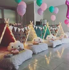Blanket Fort Sleepover Architects Slumber Party Glamping Tent Packages For Hire In Newcastle Nsw Glamp Teepee Party Slumber Party Birthday Slumber Parties