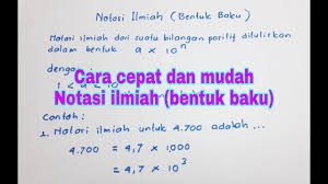 Check spelling or type a new query. Cara Cepat Dan Mudah Notasi Ilmiah Bentuk Baku Youtube